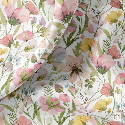 Spring Flowers Seamless Pattern - 046