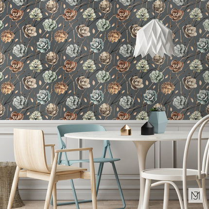 Winter Pine Cones Seamless Pattern - 044