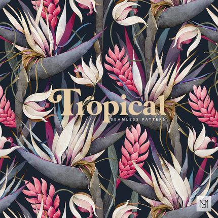 Tropical Seamless Pattern - 095