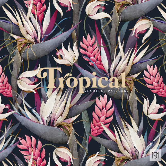 Tropical Seamless Pattern - 095