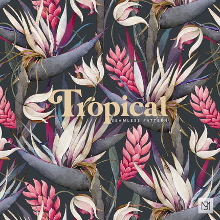 Tropical Seamless Pattern - 095