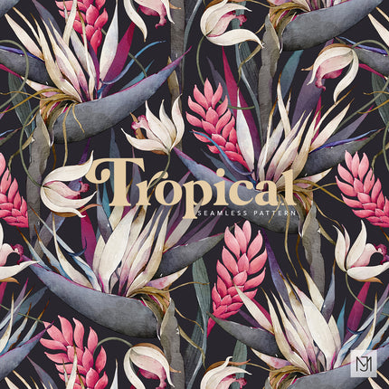 Tropical Seamless Pattern - 095
