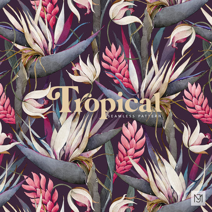 Tropical Seamless Pattern - 095