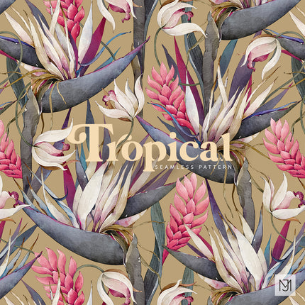 Tropical Seamless Pattern - 095