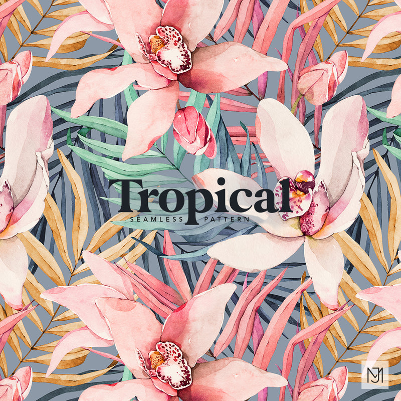 Tropical Seamless Pattern - 053