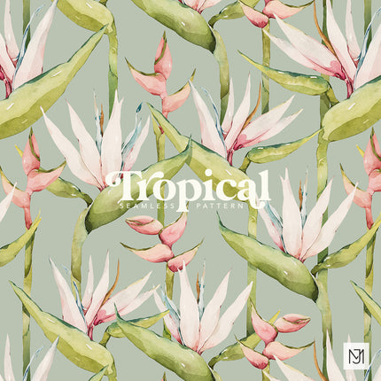 Tropical Seamless Pattern - 052