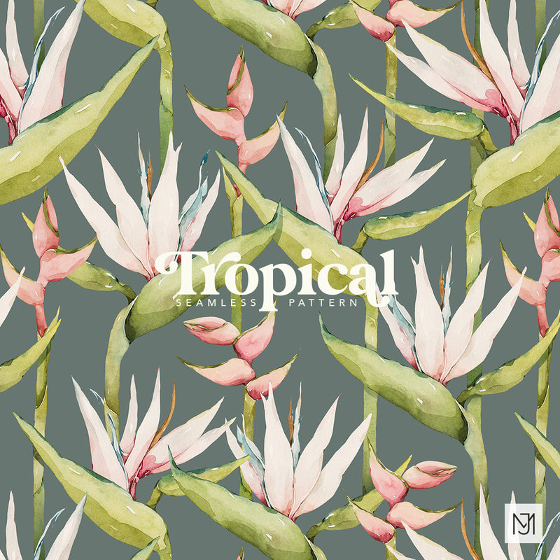 Tropical Seamless Pattern - 052