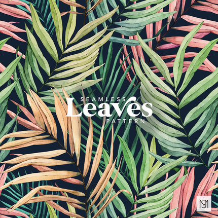 Tropical Leaves Seamless Pattern - 051