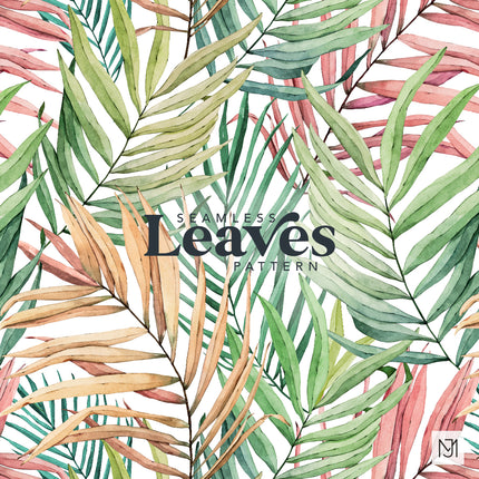 Tropical Leaves Seamless Pattern - 051