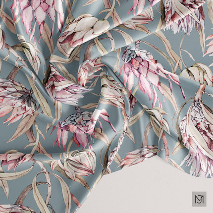 Tropical Protea Seamless Pattern - 048