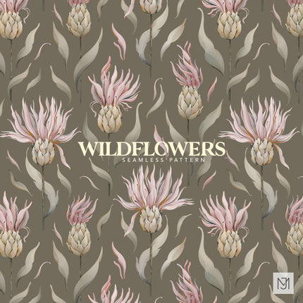 Wildflowers Seamless Pattern - 080
