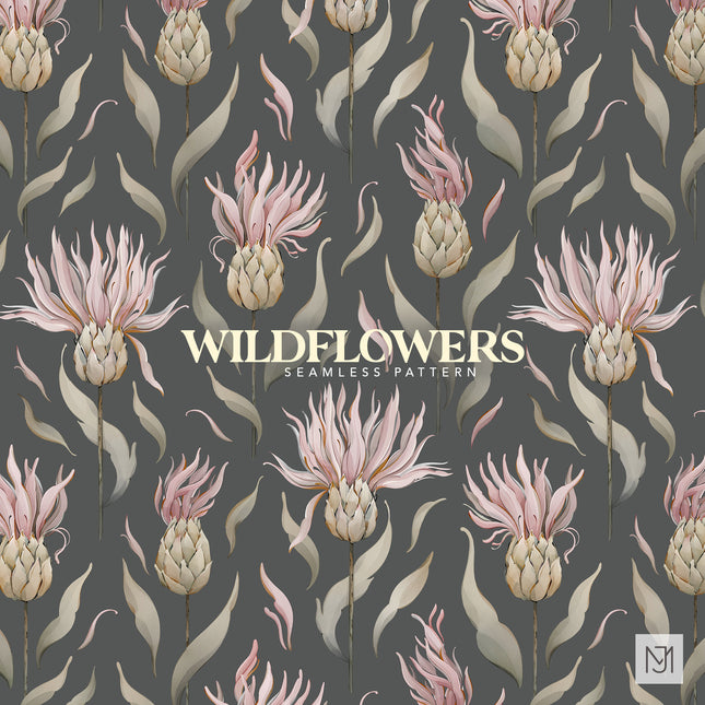 Wildflowers Seamless Pattern - 080