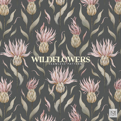 Wildflowers Seamless Pattern - 080
