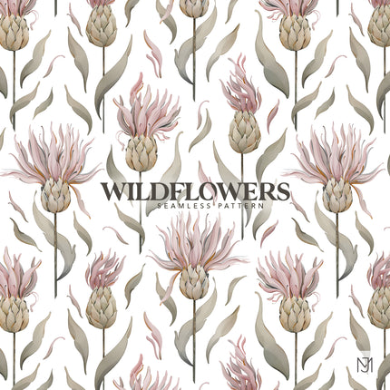 Wildflowers Seamless Pattern - 080
