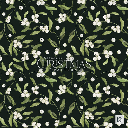 Christmas Winter Berries Seamless Pattern - 043