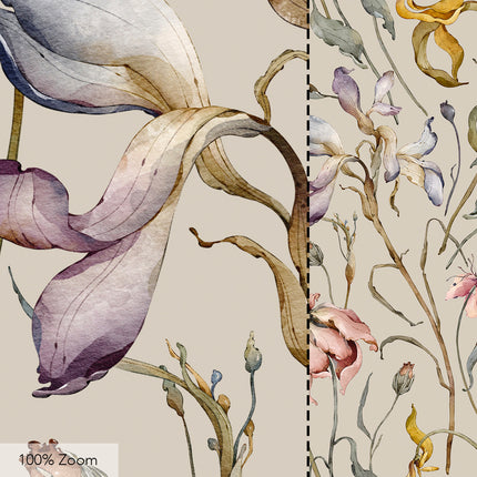 Dry Flowers Seamless Pattern - 093