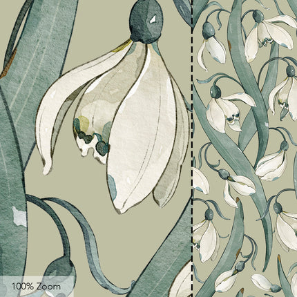 Snowdrop Seamless Pattern - 097